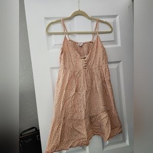 Peach mini summer dress